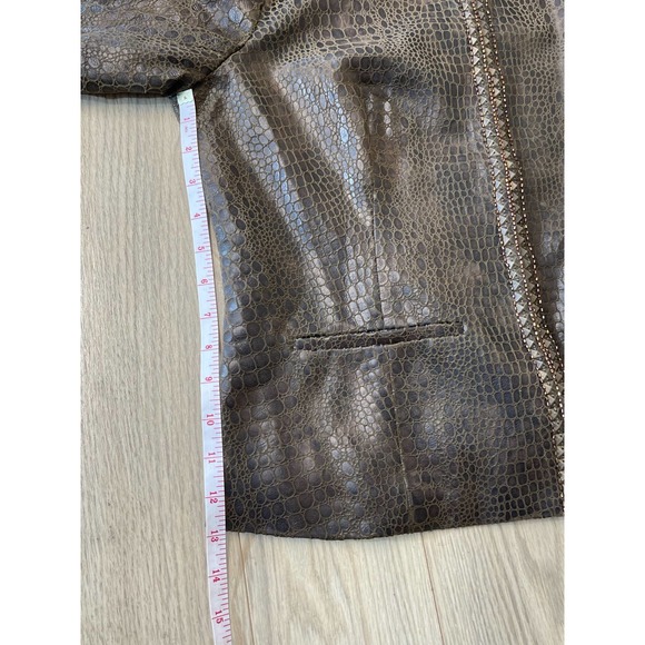 Chico’s Faux Leather Alligator Jacket - Picture 7 of 10
